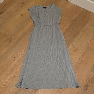 White House Black Market Gray Casual Maxi Sundress